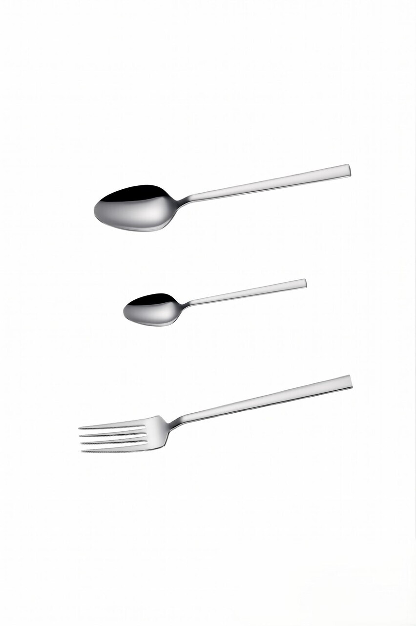 Set tacamuri, Hermia, 311MBL1719, Inox, Furculiță de masă: 16,2 x 3 cm (6 bucăți), Argintiu - view 2