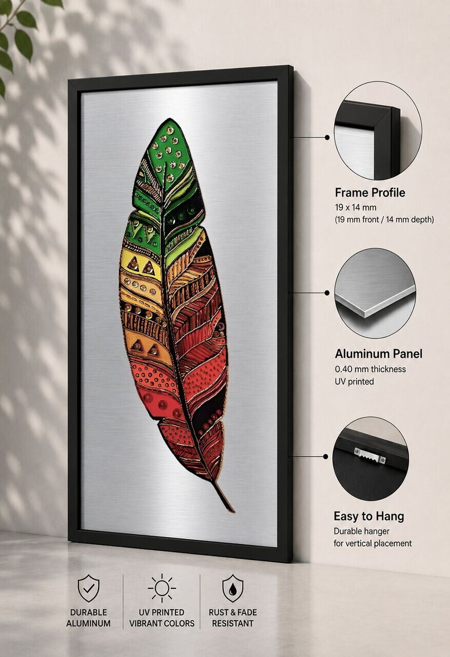 Tablou decorativ, Syhalct-016, Cadru: 100% PVC (Grosime: 2 cm), Multicolor — imaginea 3
