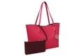 Geanta cu portofel Beverly Hills Polo Club, 402, piele ecologica, roz fucsia/visiniu