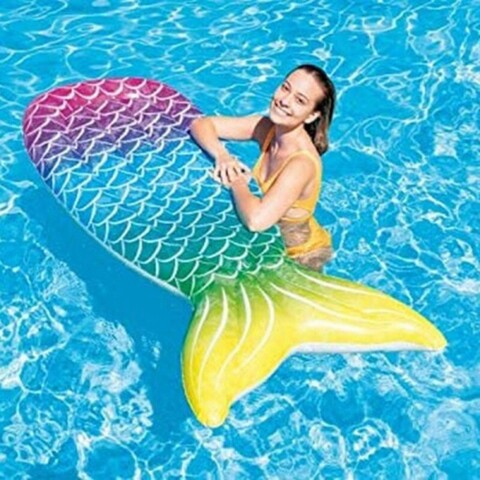 Saltea gonflabila Mermaid, Intex, 178x71x18 cm, polivinil, multicolor Intex
