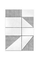 Covor, CLR-7350-Beyaz-33, 100x150 cm, Poliester, Alb