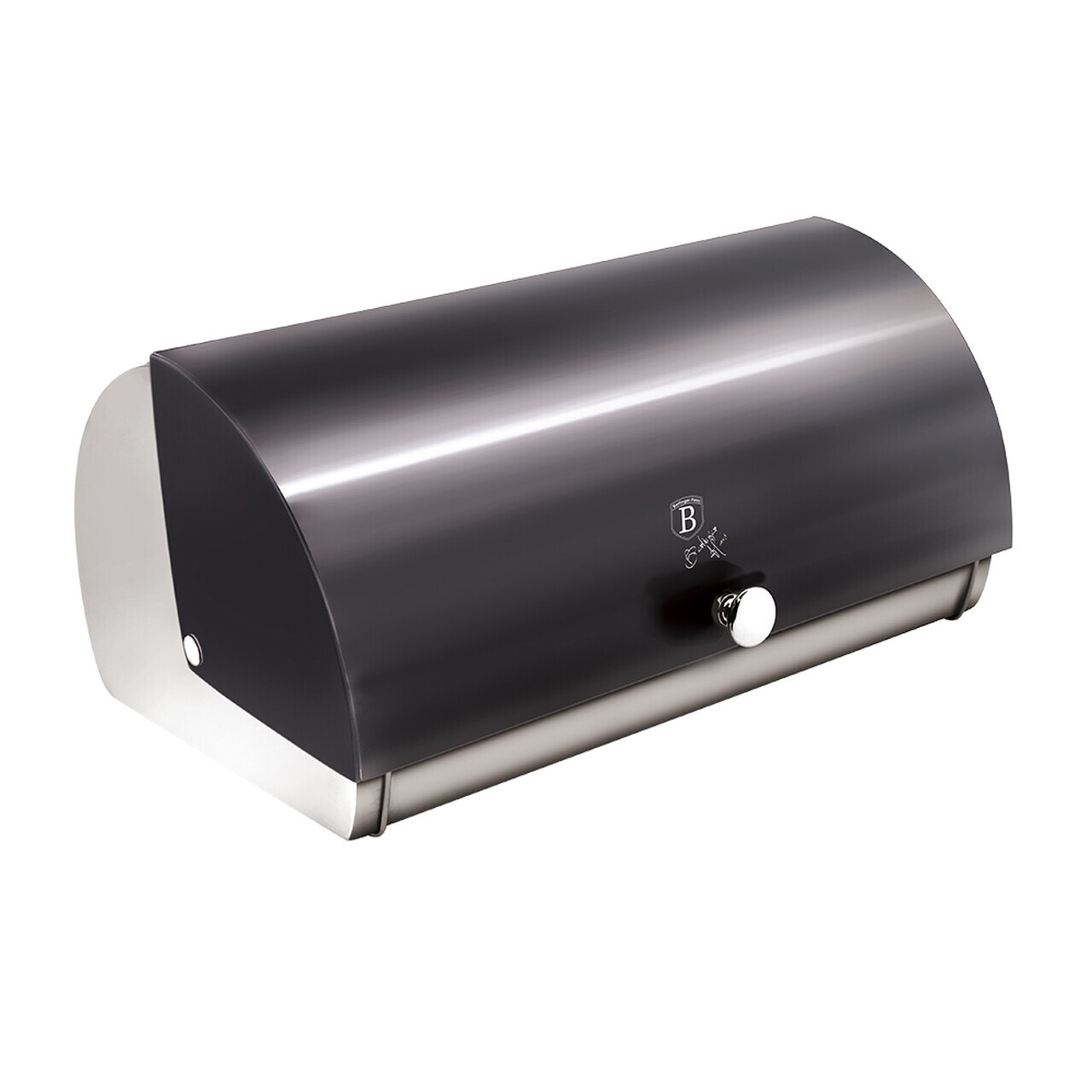 Cutie pentru paine Berlinger Haus, Carbon Pro, 38.5x28x18.5 cm, inox, gri inchis/argintiu - view 2