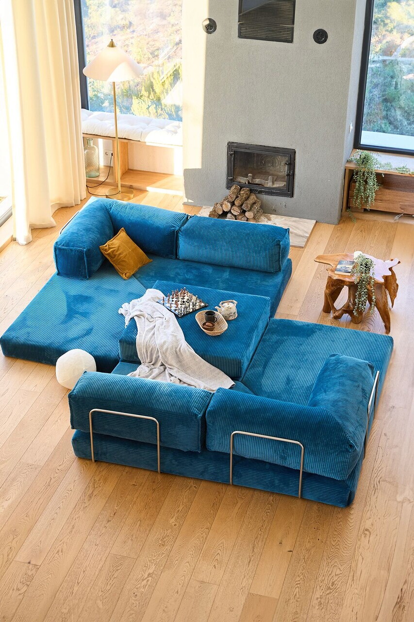 Coltar, Atelier del Sofa, 118FVL1406, Tesatura plus reiata, Indigo - view 4
