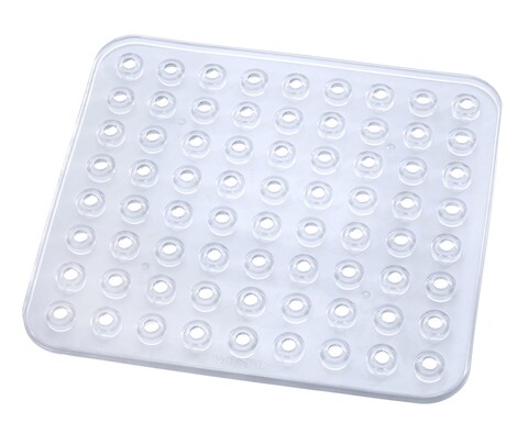 Covoras pentru chiuveta, wenko, kristall, 27.5 x 31 x 1 cm, plastic, transparent