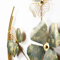 Decoratiune de perete, Haiyang, Metal, Dimensiune: 70 x 70 x 5 cm, Verde