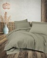 Lenjerie de pat dubla, Sungai - Green, Cotton Box, 60% bumbac/40% poliester