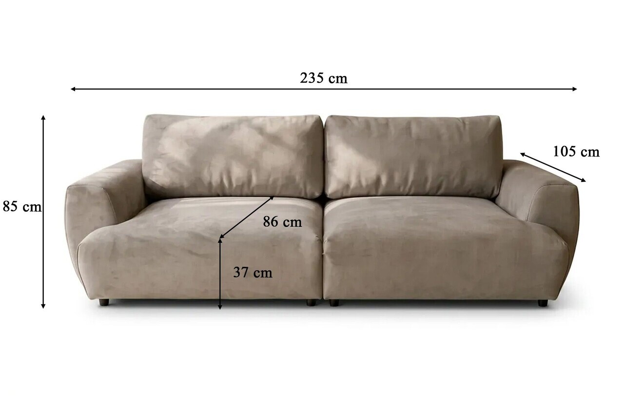 Canapea 3 locuri, Atelier del Sofa, 560ARE5320, Bej — imaginea 5