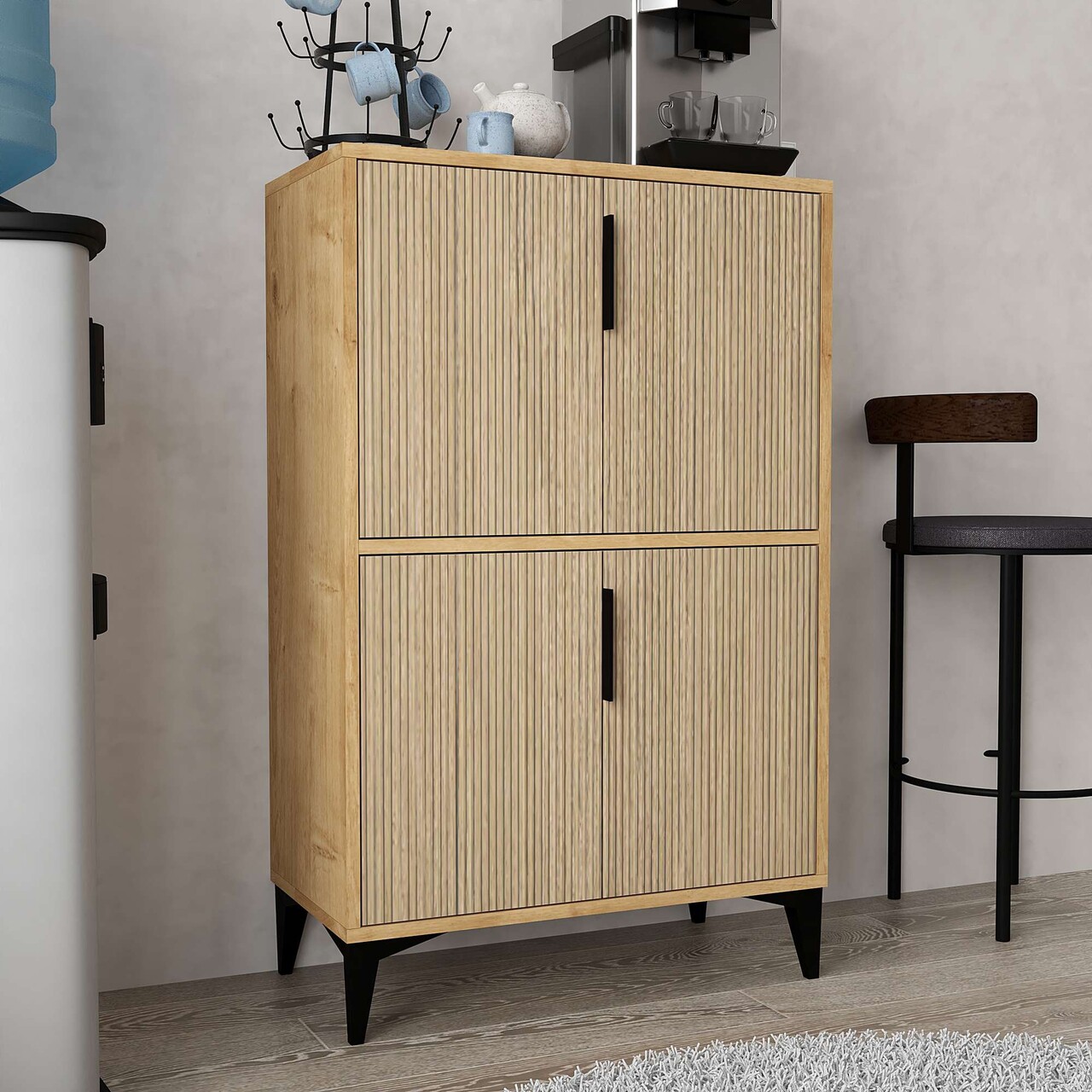 Dulap multifunctional, Hanah Home, 1405 Ada, 72x114x36.5 cm, PAL, Maro - view 2