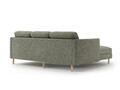 Coltar stanga 3 locuri, Eden, Micadoni, 223x150x90 cm, tesatura structurata, verde muschi melanj