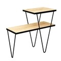 Masuta de cafea FLY170109, Gauge Concept, 60x25x55 cm, nature/negru