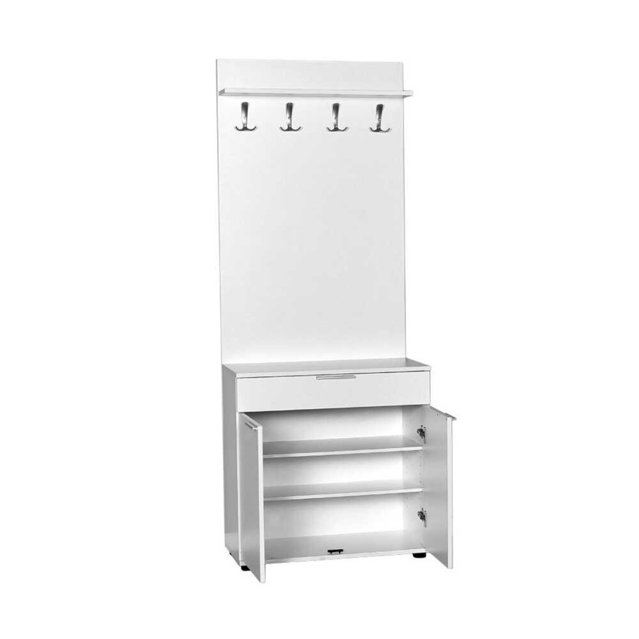Cuier de perete, Hanah Home, Prt-521-Bb-1, 73x187x36 cm, Alb - view 6