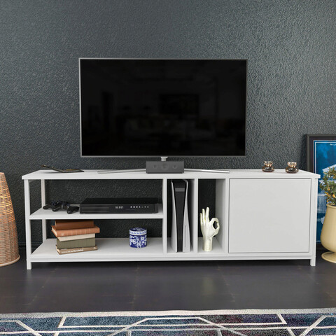 Comoda tv, retricy, oneida, 140x35.3x50.8 cm, pal, alb