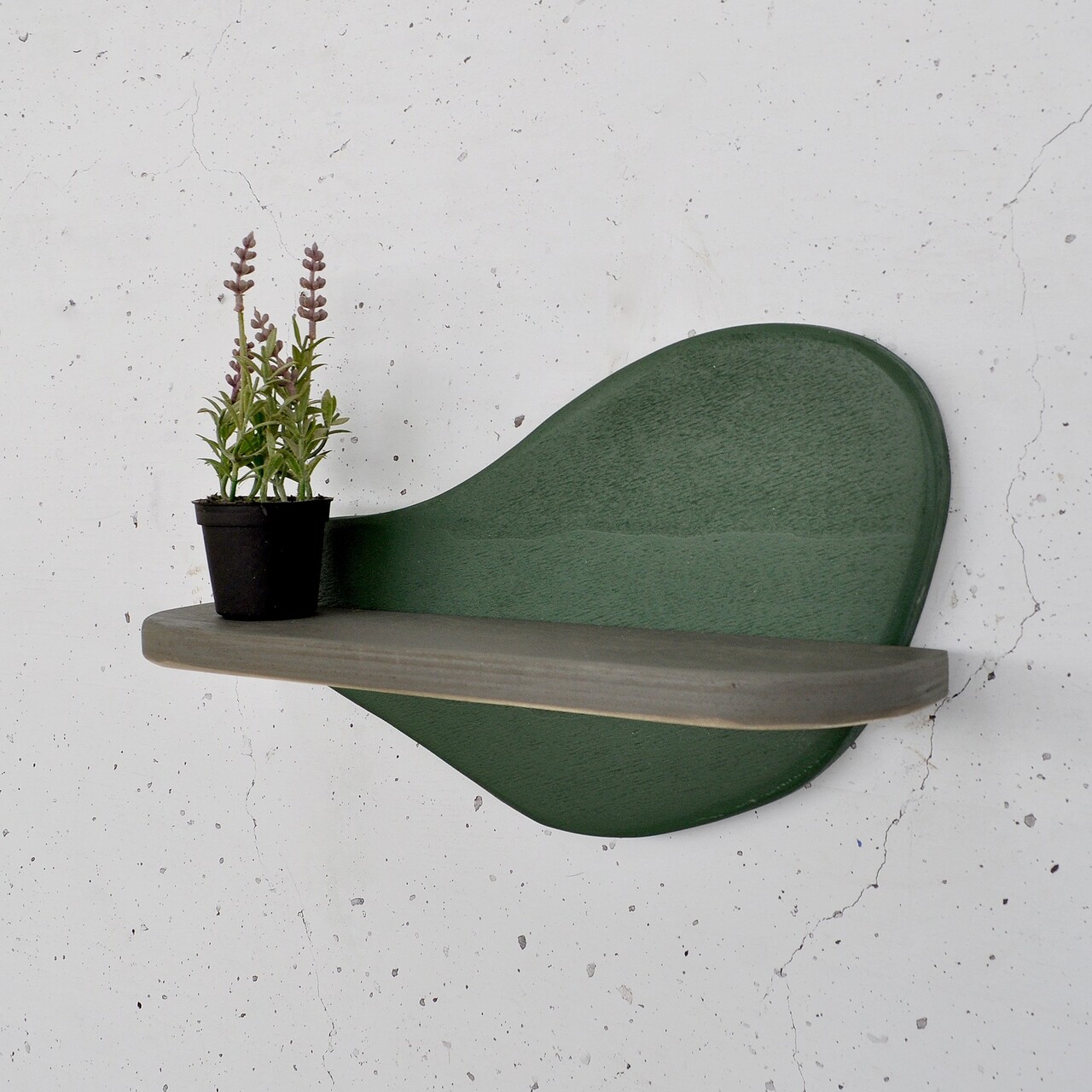 Raft de perete, Evila Originals, Meh226, Verde închis / Gri - 1 | YEO
