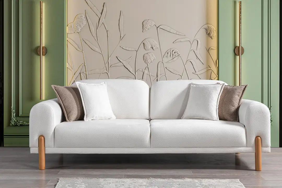 Canapea extensibila 3 locuri, Atelier del Sofa, 752EST1123, Frame: 70% HORNBEAM/30% MELAMINE COATED CHIPBOARD, Crem