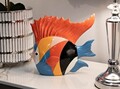 Figurina decorativa Fish Rubic, Mauro Ferretti, 28x8x25 cm, polirasina, multicolor