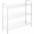 Etajera pentru organizare pantofi Metaltex, 64x23x59 cm, metal/invelis plastic, alb