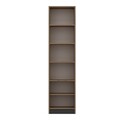 Corp biblioteca, Minerva, Elina 1, 45x180x30 cm, PAL, Nuc / Antracit