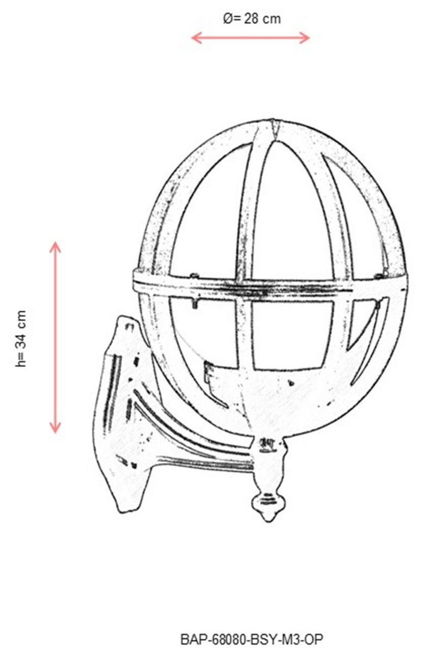 Lampa de exterior, Avonni, 685AVN1119, Plastic ABS, Alb/Negru