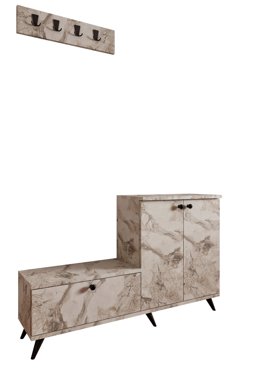 Cuier de perete, Mod Design, Evva, Marmura Efesului - 2 | YEO