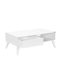 Masuta de cafea, Adore, Shp-655-Dd-1, 110x42x65 cm, PAL, Alb diamant