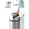 Cos de gunoi, Brabantia, Matt Steel, 60 L, 40x40x81 cm, otel, argintiu