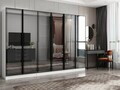 Dulap pentru haine, Hanah Home, Nisa, 270x210x52 cm, Alb