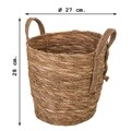 Cos pentru depozitare, Creaciones Meng, 27x28 cm, stuf, natural
