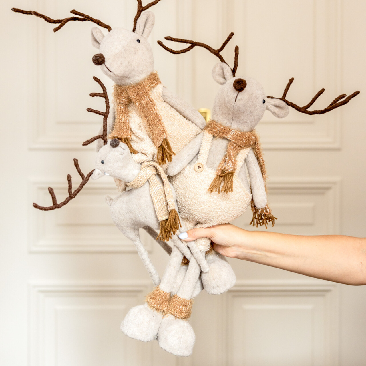 Decoratiune baiat Millie, Homla, 17x62 cm, poliester, bej