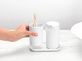Set accesorii pentru baie 3 piese, Brabantia, White, polipropilena, alb
