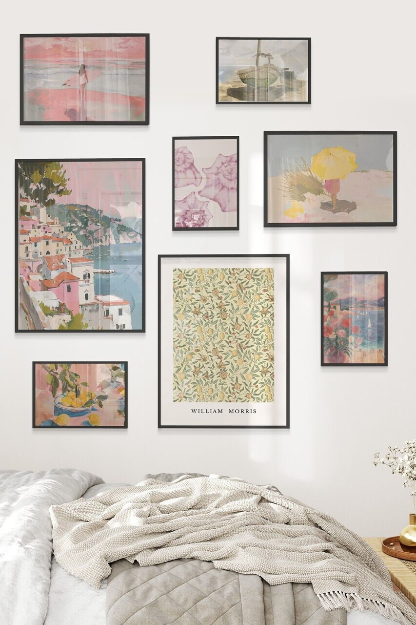 Tablou decorativ, Çgs-060-Black-Byk, Lemn masiv, Față: 100% PVC STICLĂ, Multicolor - view 2