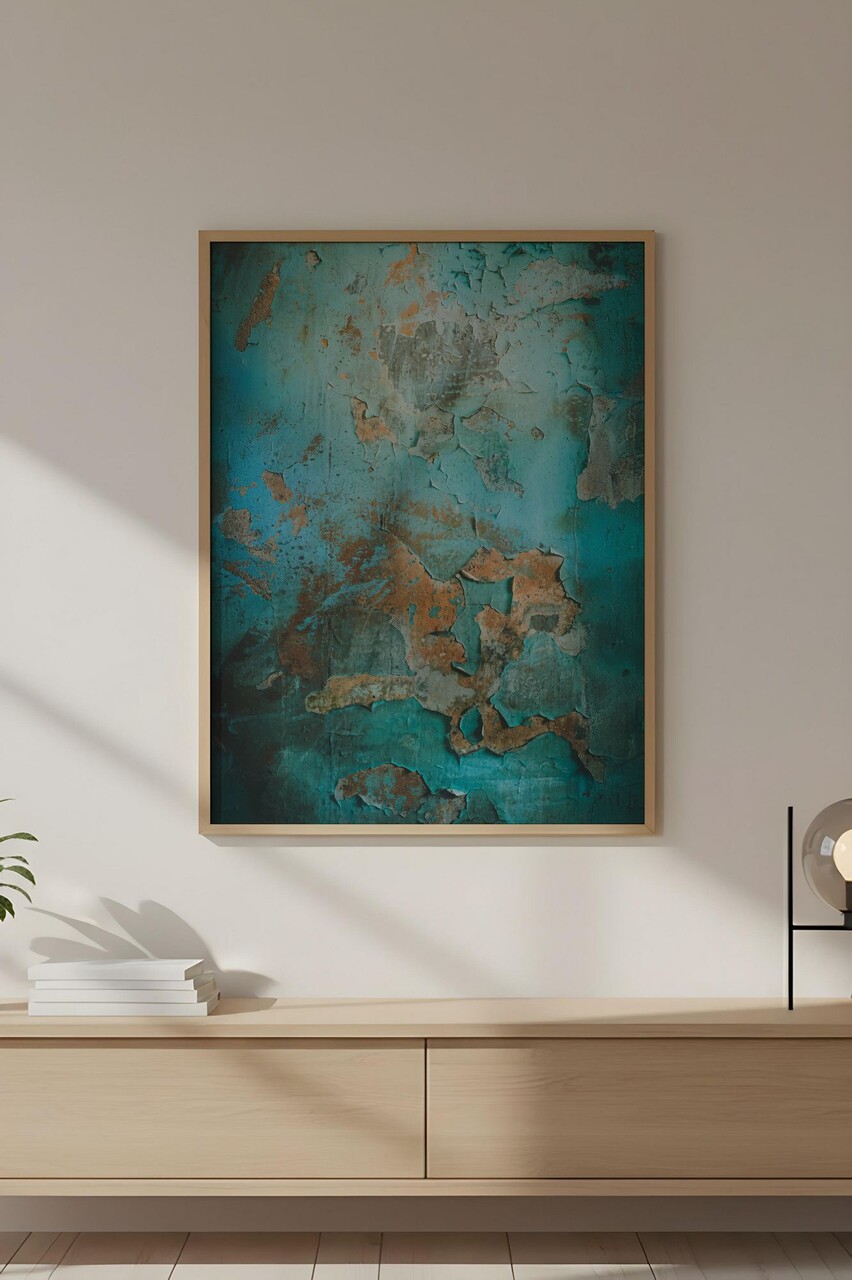 Tablou decorativ, Huhu720, Lemn masiv, Multicolor