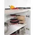 Suport tigai Sierra, Metaltex, 23x27x23 cm, metal/invelis din plastic LDPE, alb