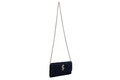 Geanta Juicy Couture 153, 23x5x12 cm, piele ecologica, albastru inchis