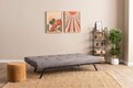 Canapea extensibila cu 3 locuri, Futon, 859FTN2899, Metal , Gri