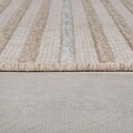 Covor Elton Stripe Wash Beige, Flair Rugs, 120x160 cm, polipropilena/poliester, bej