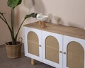 Consola, Wolina, Bohem, 80x180x41 cm, MDF , Alb / Stejar