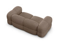 Canapea 3 locuri, Loretto, Cosmopolitan Design, 210x100x68 cm, tesatura structurata, cappuccino