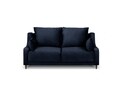 Canapea, Freesia, Mazzini Sofas, 2 locuri, 150x94x90 cm, catifea, albastru inchis