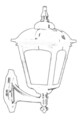 Lampa de exterior, Avonni, 685AVN1230, Plastic ABS, Alb/Negru