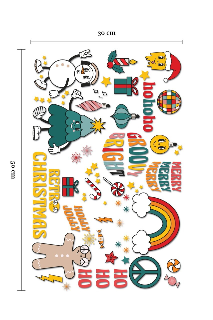 Sticker decorativ, 309010, 30 x 50 cm, Multicolor — imaginea 4