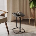 Masuta de cafea, Cerritos, Shb-001, 30x52x30 cm, Metal, Negru
