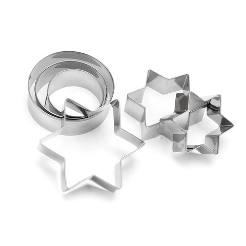 Set 6 forme pentru biscuiti, luigi ferrero norsk fr-1757, inox