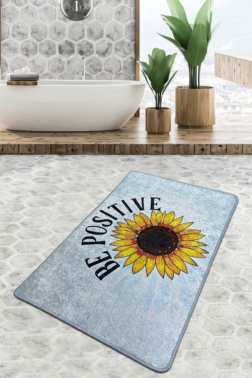 Covoras de baie L'essentiel Maison Be Positive Djt (70 x 120) 70x120 cm Poliester Multicolor