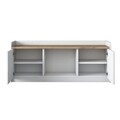 Pantofar, Wren, P2 - 1808, 120 x 45 x 40 cm, pal melaminat, alb/nuc