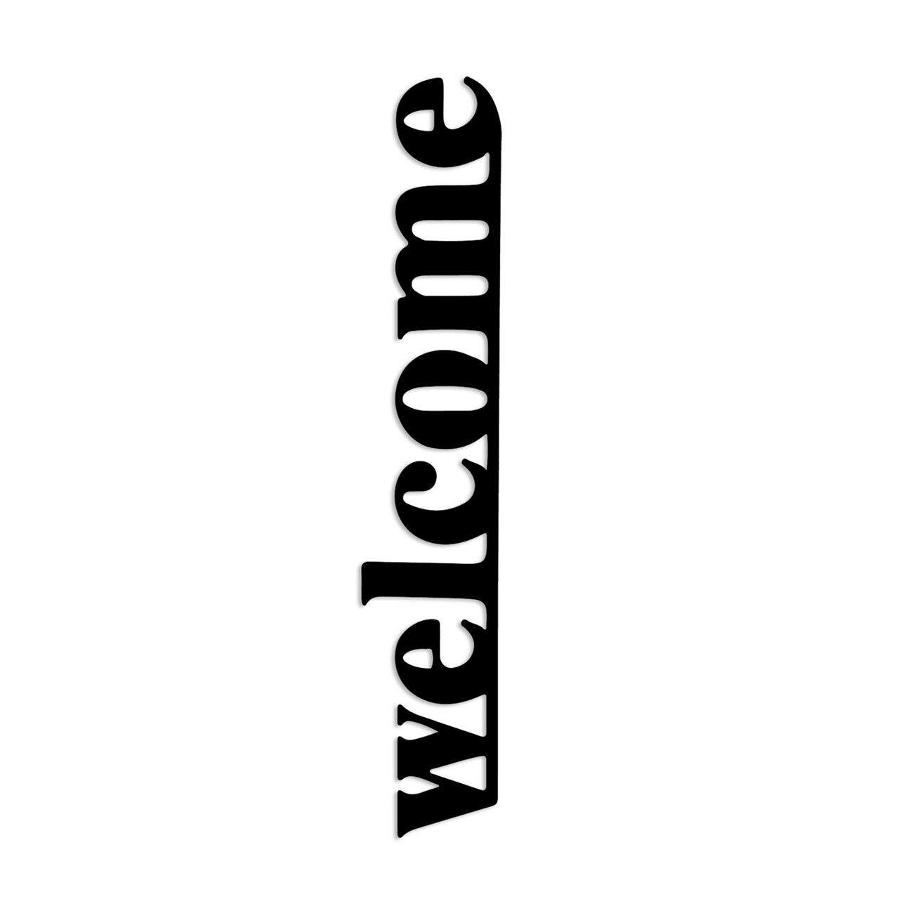 Decoratiune de perete, Welcome-5, (Grosime: 1,5 mm), Negru - view 6