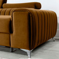 Coltar extensibil stanga 3 locuri ELTAP, LT-45LO, Grayson, 278x205x92 cm, lemn/poliester, mustar