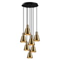 Lustra, Opviq, 892OPV1648, Metal, Aur/Negru