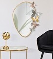 Oglinda decorativa, Mauro Ferretti, Oval, 58.5 x 3.5 x 71.5 cm, fier/mdf/sticla, multicolor