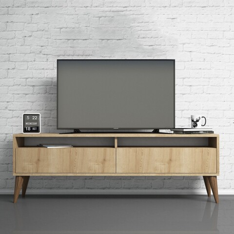 Comoda TV, Hommy Craft, Best 2, 150x30x50 cm, PAL, Stejar
