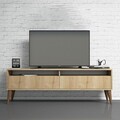 Comoda TV, Hommy Craft, Best 2, 150x30x50 cm, PAL, Stejar